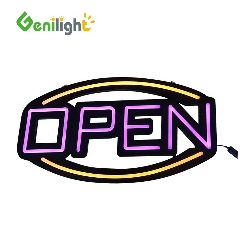 3 Tipos de funções de mudança LED sinal com material acrílico de luz personalizado e controle remoto