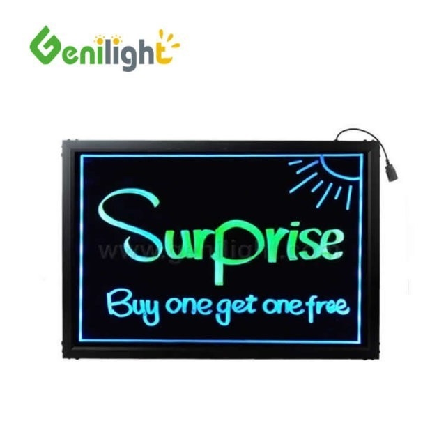 Poderosa placa de escrita de tela fluorescente LED com certificado CE ROHS LVD