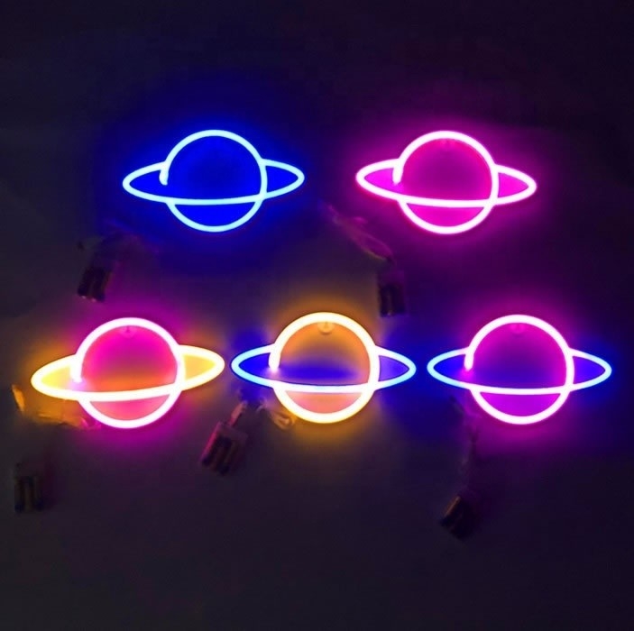 Luzes de neon azul Sinais de parede decorativos para banquetes Sala de abastecimento Arte 1 Consumo de energia