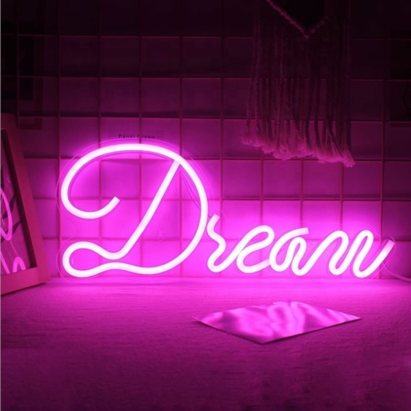Lâmpadas de luz LED dimmable Art Neon Decorfor Birthday Christmas Wedding Game Room Voltagem 5V Consumo de energia 1