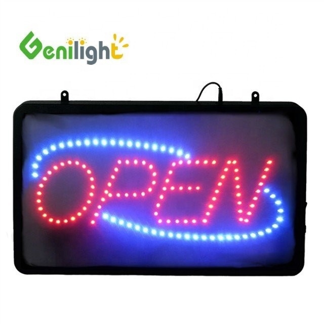 Lâmpadas LED personalizadas de fácil pendura Flex Neon Sign OPEN para publicidade Resolução de pitch de pixel