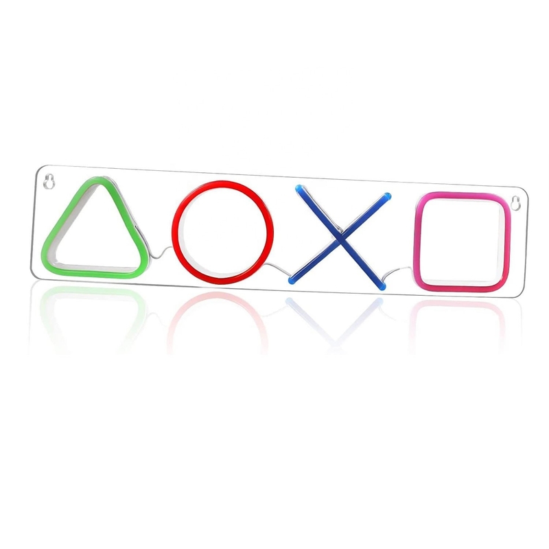 Melhore sua sala de jogos com luzes coloridas de neon LED 42 * 12,5cm USB Powered Wall Decor