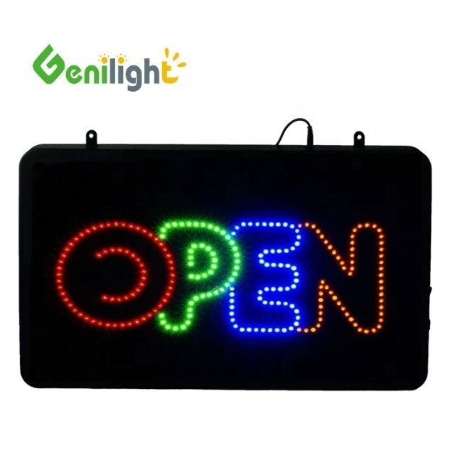 5mm Superbrilho LED Dimensão personalizada LED multicolor sinal aberto para exibição