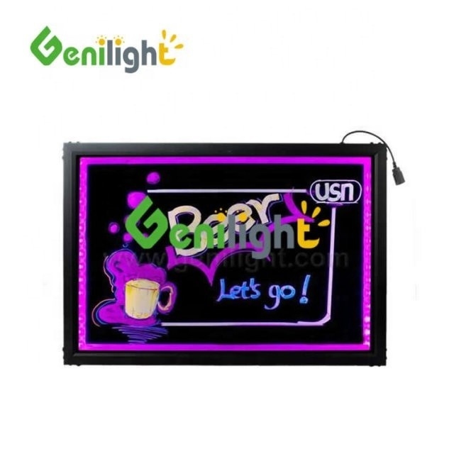Painel de mensagens de vidro ultrafino temperado ou actílico LED com entrada AC 110 V-240 V