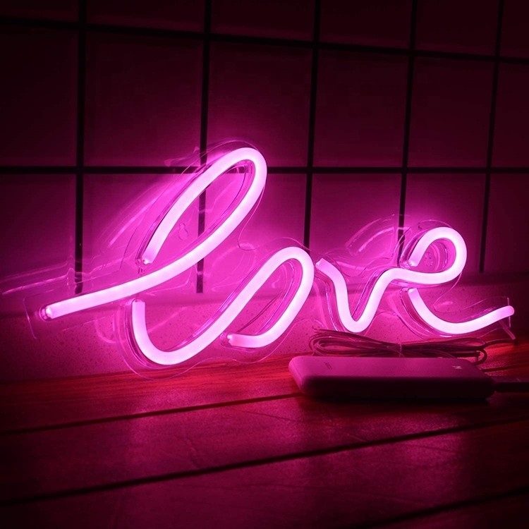 50000 horas de vida útil Business Neon Sign Large LED Love Light para design personalizado