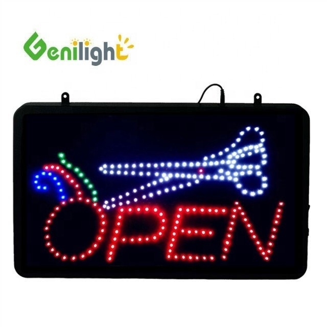 Economia de energia personalizar LED neon sinal aberto fechado para loja café bar pub Genilight