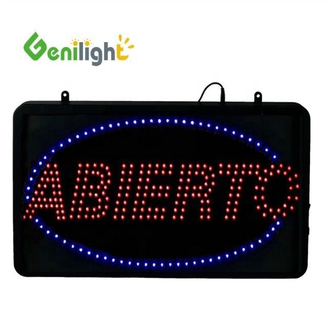 56*33 Tamanho do painel LED Neon Light Open Sign com alto brilho de personalizável