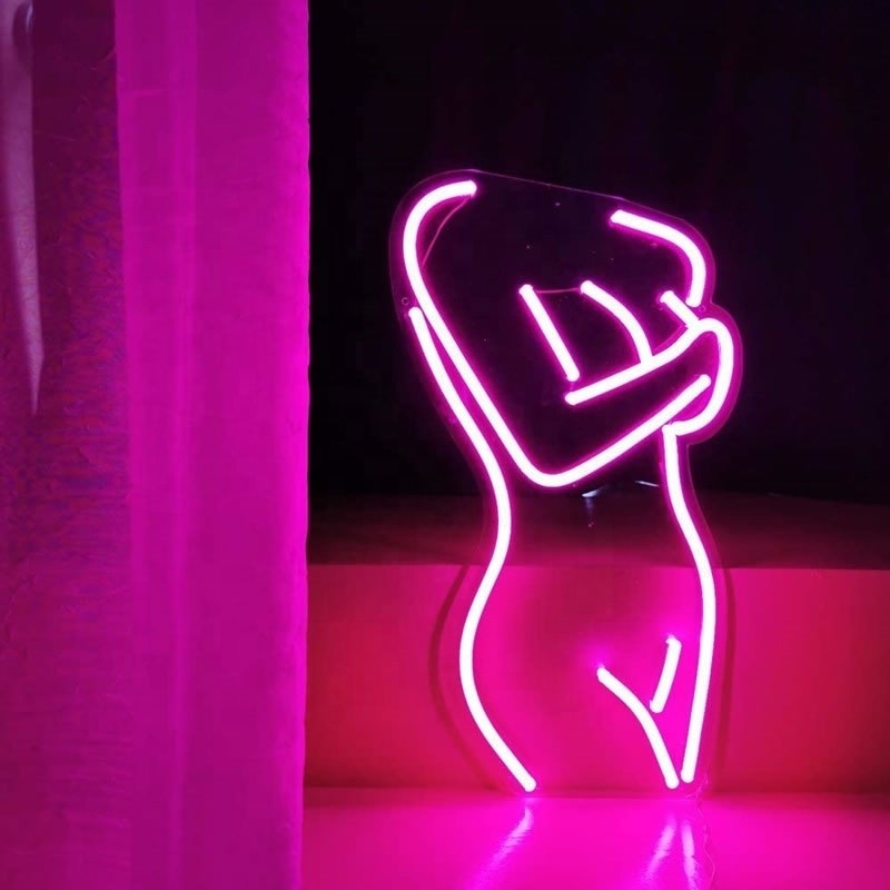 Sexy Lady Neon Sign para o quarto Homem Cave Bar Store Casa Festa Arte Decoração Consumo de energia 1