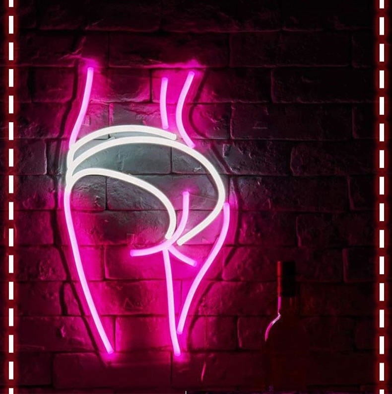 Bar Pub Club Decoração Lady Buttons Arte Decorativa Luz Noturna GLT-FNS9