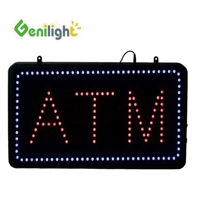 Genilight Indoor 56*33cm Neon LED ATM Aberto 12V Brilho eletrônico e eficiência