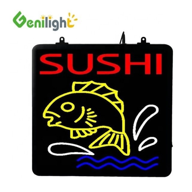 53*45cm Custom LED Neon Aberto para Pesca Máquina ABS Outframe e Animação Display Função