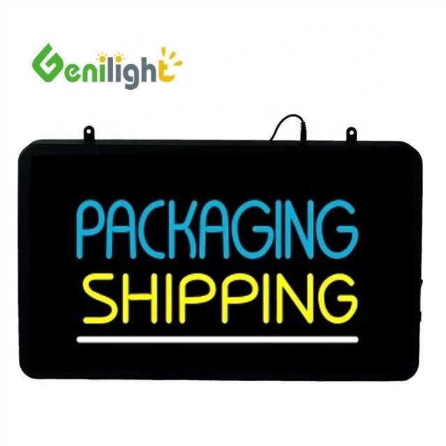Genilight 22 * 13 polegadas CE RoHS Customizado acrílico LED sinal de neon Destaque da multidão
