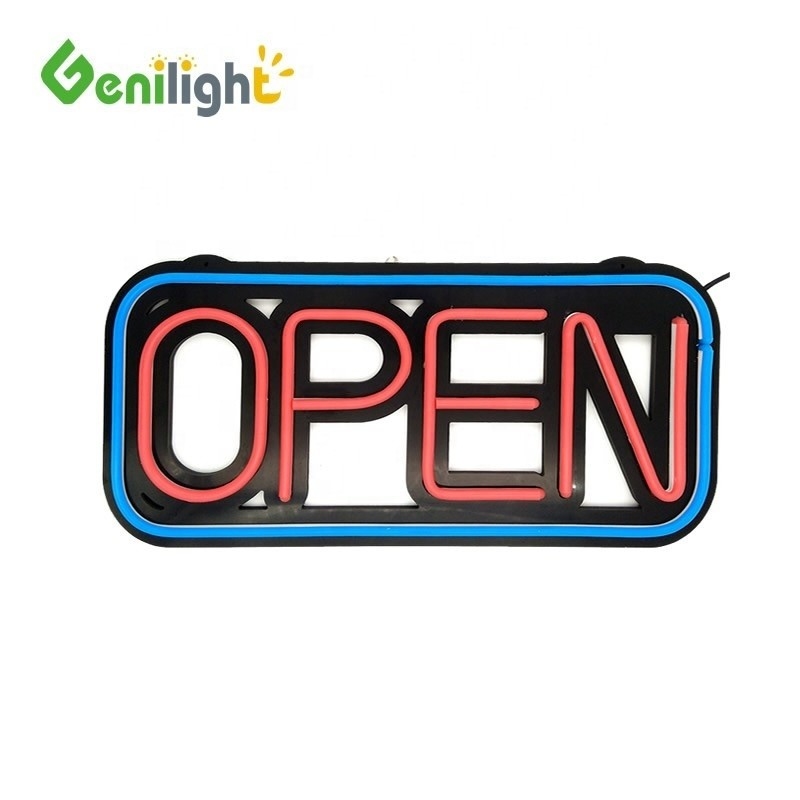 12V Voltagem de Entrada Genilight ABS Facial Sign Neon Silicone Sign 48 * 25cm para material ABS
