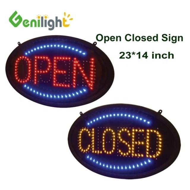 Placa de circuito impresso Placa frontal LED com efeito de néon/LED sinal aberto fechado 58*36 Tamanho do painel
