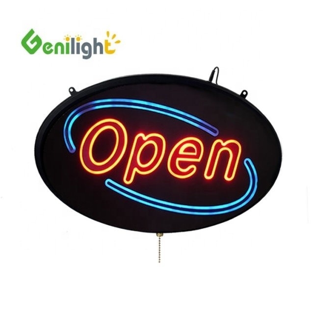 Dimensões de painel personalizáveis Sinais de neon LED flexíveis à prova d'água abertos para OEM