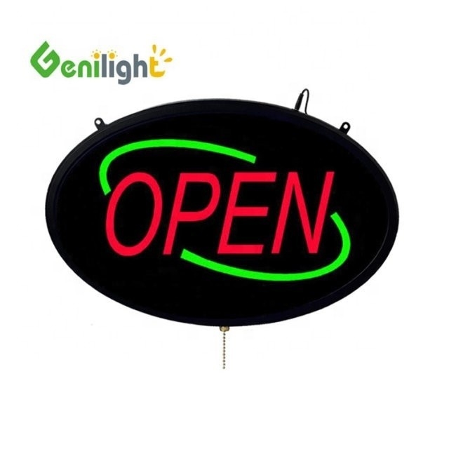 Shopping Decorativo 12V LED Neon Open Sign com Tabela Acrílica Ratio Contraste Ângulo de visão H/V