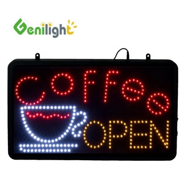 Colorido painel de exibição de LED de painel acrílico de 12v para café