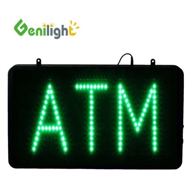 56*33 Tamanho do painel LED sinal acrílico/ ATM LED placa de sinal com ABS Outframe Craftsmanship