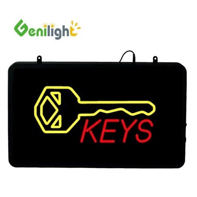 Genilight 56*33cm LED Neon Sign com Key Logo A adição perfeita para a sua vitrine
