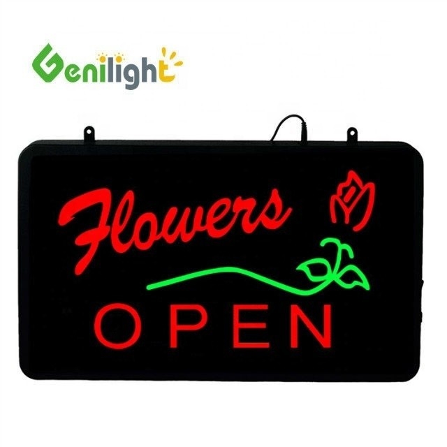Genilight LED Flowers Open Neon Sign Aumente a estética da sua floristeria com este sinal