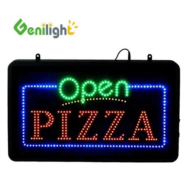 ABS Open-Mold LED Pizza Sign for Indoor Genilight 22 * 13 polegadas DC12V CE e RoHS Certificado
