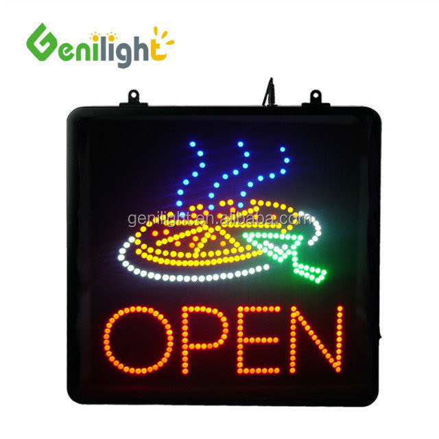 GLT-LSA5345-007 Luz LED a cores PIZZA OPEN Display Sign
