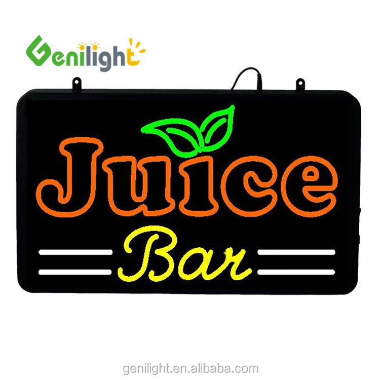 GLT-LSN5633-016 Neon da Barra de Suco Publicitário Sinalização de Janela com 5 mm ou 8 mm LED Fonte de Luz